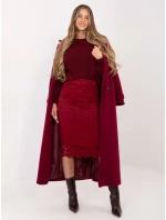 Sweter CH SW model 21782335 bordowy - FPrice Sweter CH SW model 21782335 bordowy - FPrice