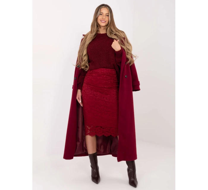 Sweter CH SW model 21782335 bordowy - FPrice Sweter CH SW model 21782335 bordowy - FPrice