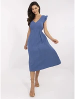 Sukienka MI SK model 21133044 ciemny niebieski - FPrice Sukienka MI SK model 21133044 ciemny niebieski - FPrice