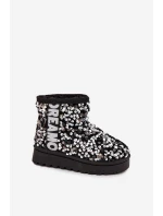 Dětské sněhule/boty s flitry Rebbica – černo-stříbrné Dětské sněhule/boty s flitry Rebbica – černo-stříbrné