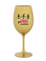 POVINNÉ CVIČENÍ - zlatá sklenice na víno 350 ml