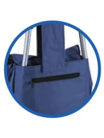 NÁKUPNÍ VOZÍK NA KOLEČKÁCH S RÁMEM 25L MODRÝ