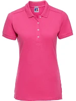 Russell Athletic 566F Dámské elastické piqué polo 10.566F fuchsia Russell Athletic 566F Dámské elastické piqué polo 10.566F fuchsia
