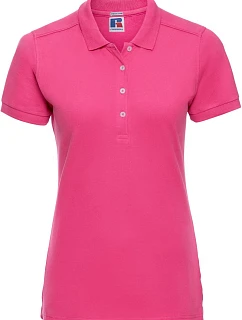 Russell Athletic 566F Dámské elastické piqué polo 10.566F fuchsia