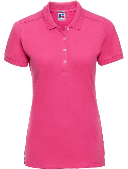 Russell Athletic 566F Dámské elastické piqué polo 10.566F fuchsia Russell Athletic 566F Dámské elastické piqué polo 10.566F fuchsia