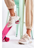 Dámské Tenisky Sportovní Boty Béžove model 21588026 - Boto Dámské Tenisky Sportovní Boty Béžove model 21588026 - Boto
