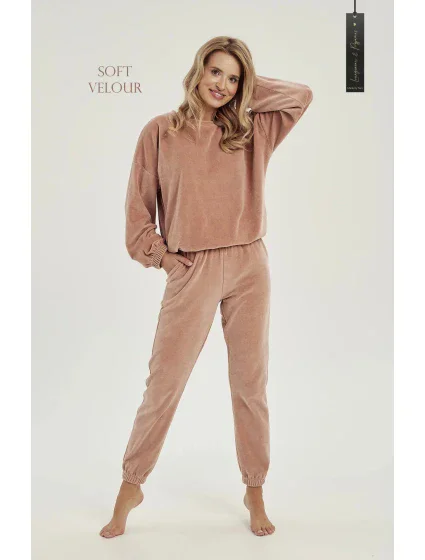 Dámská tepláková souprava Belle 01 béžová model 19446199 - Taro Dámská tepláková souprava Belle 01 béžová model 19446199 - Taro