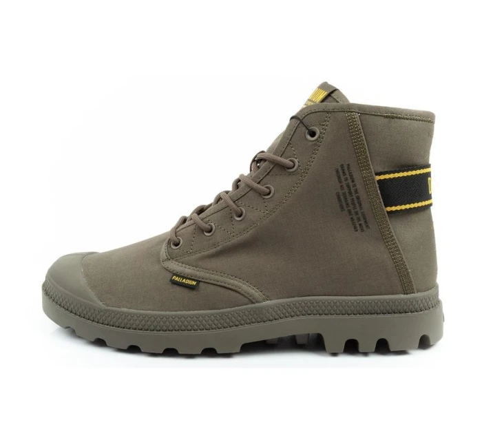 Palladium pánská sportovní obuv Pampa Hi Dare II kotníkové tenisky olivové barvy