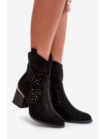 kotníčkové boty na podpatku z se na zip černé model 21667313 - Boto kotníčkové boty na podpatku z se na zip černé model 21667313 - Boto