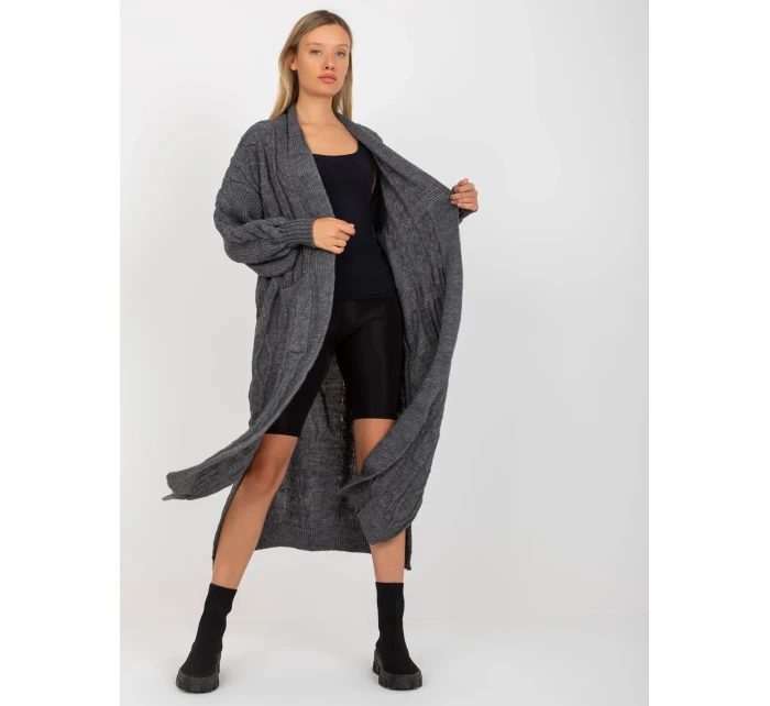 Dámský svetr LC SW model 17650084 tmavě šedý - FPrice Dámský svetr LC SW model 17650084 tmavě šedý - FPrice