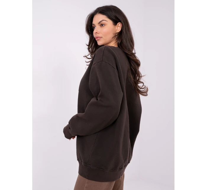 WT BL mikina A1063.64 tmavě hnědá