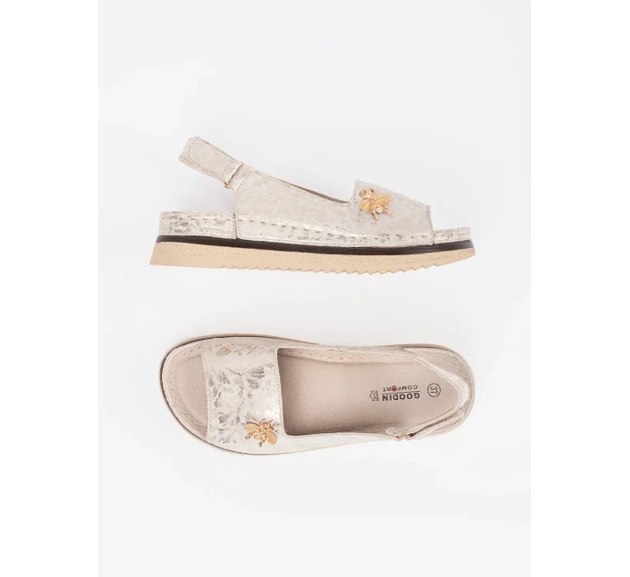 Designové sandály Jasnobeżowy dámské platforma Designové sandály Jasnobeżowy dámské platforma