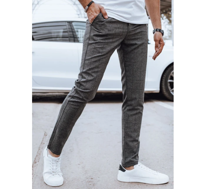 FashionStreet pánské ležérní šedé kalhoty UX4406