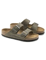 žabky Arizona Soft  Leather  Khaki model 21265516 - Birkenstock