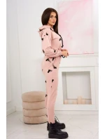 Sada s potiskem pistole tmavě pudrově růžová Sada s potiskem pistole tmavě pudrově růžová