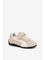 Dětské sportovní boty s přezkou béžové model 21731729 - Boto Dětské sportovní boty s přezkou béžové model 21731729 - Boto