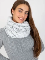 Tunelová šála AT KM model 21370637 bílá a černá - FPrice Tunelová šála AT KM model 21370637 bílá a černá - FPrice