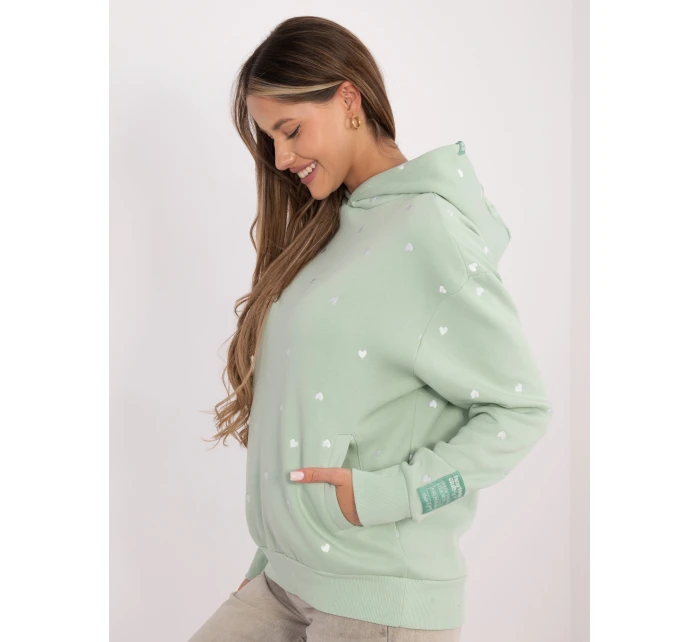 Mikina D10618BC02834A3 pistácie Mikina D10618BC02834A3 pistácie