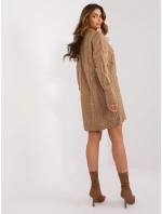 Sukienka LC SK ciemny bezowy model 20129353 - FPrice Sukienka LC SK ciemny bezowy model 20129353 - FPrice