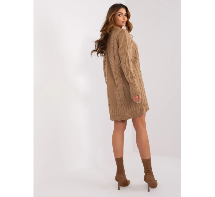 Sukienka LC SK ciemny bezowy model 20129353 - FPrice Sukienka LC SK ciemny bezowy model 20129353 - FPrice