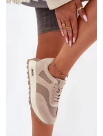 Dámské semišové tenisky na platformě Big Star HI-POLY SYSTEM – béžové Dámské semišové tenisky na platformě Big Star HI-POLY SYSTEM – béžové