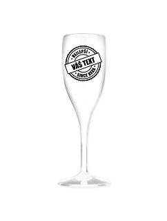 Personalizovaná nerozbitná prosecco sklenice - nejlepší xx SINCE xx