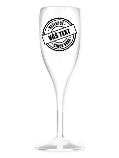 Personalizovaná nerozbitná prosecco sklenice - nejlepší xx SINCE xx