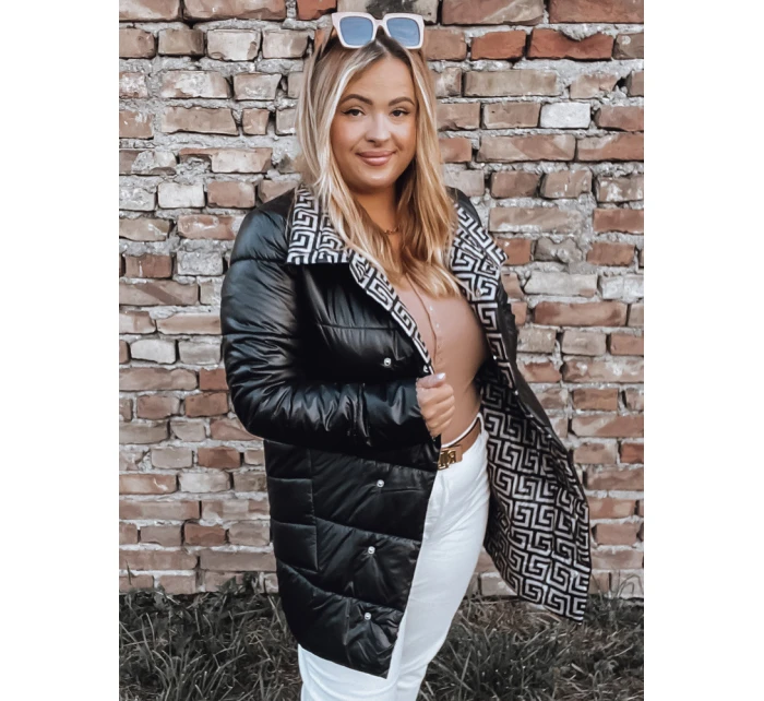 Dámská prošívaná bunda VETIS černá FashionStreet TY2978