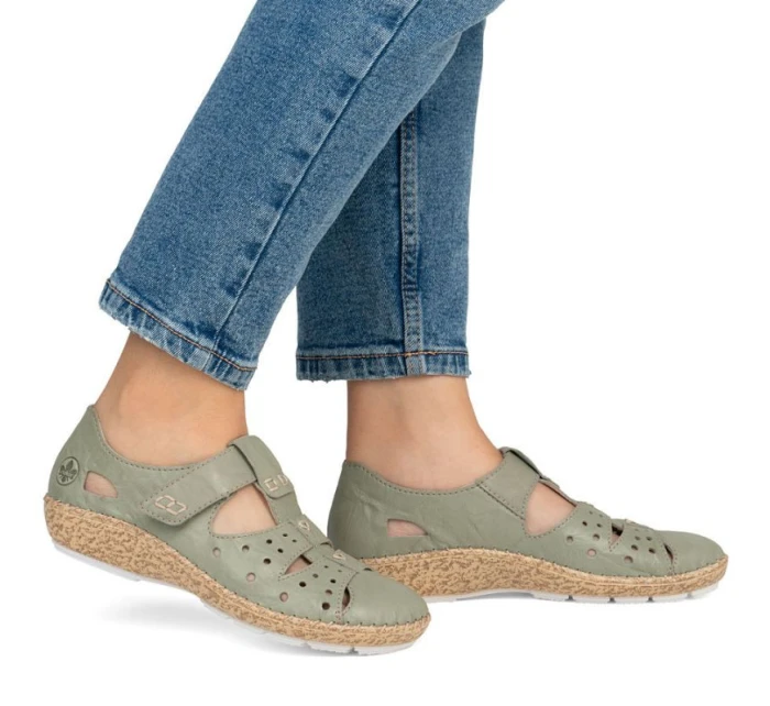 damskie na  zielone model 22033791 - Rieker