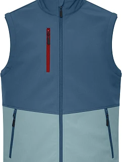 Daiber JN 1888 3-vrstvá softshellová vesta 02.1888 deep blue/steel blue