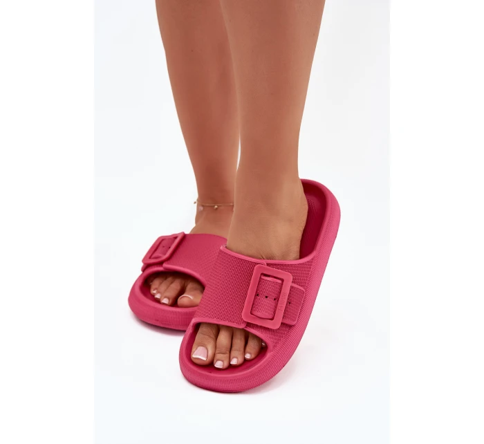 Dámské Pěnové Sandály Na Platformě S Přezkou Big Star model 21705674 Fuchsie - Big Star Shoes Dámské Pěnové Sandály Na Platformě S Přezkou Big Star model 21705674 Fuchsie - Big Star Shoes