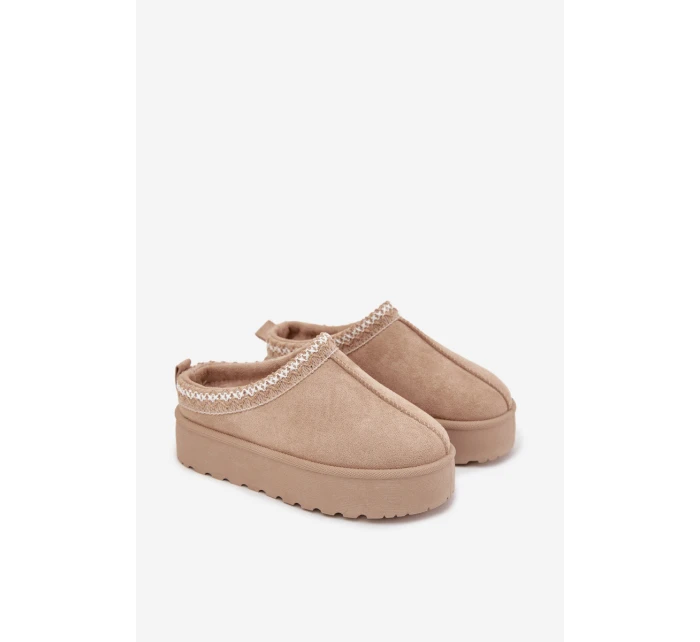 Dětské Sněhule S Na Platformě Béžové model 21718379 - Boto Dětské Sněhule S Na Platformě Béžové model 21718379 - Boto