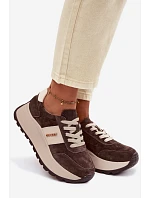 Dámské tenisky na platformě z přírodní semiše čokoládové Rosinae Dámské tenisky na platformě z přírodní semiše čokoládové Rosinae