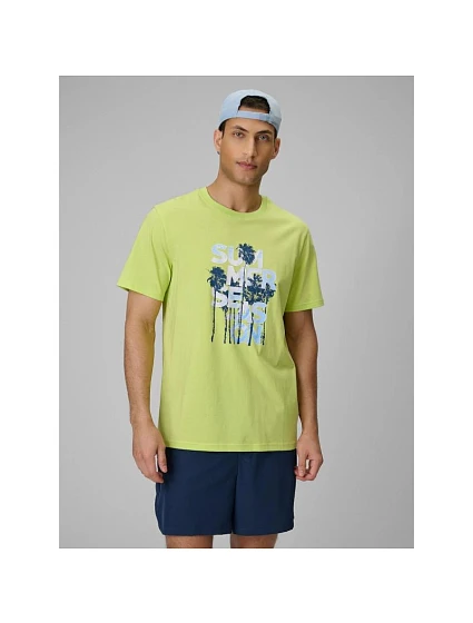 Pánské tričko oversize s potiskem 4F 4FWSS26TTSHM2784-42S