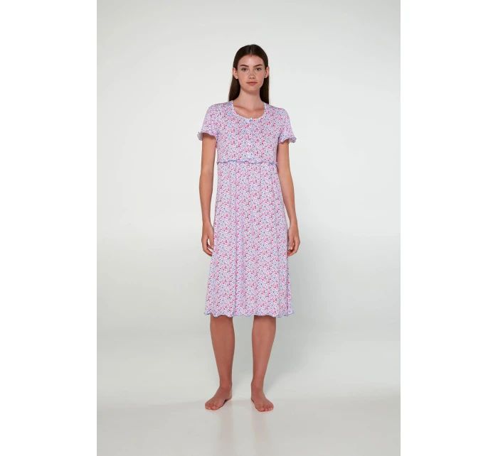 Noční košile s knoflíkovou légou model 19697121 - Vamp