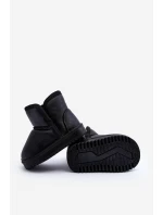 Dětské zimní boty s podšívkou z kožešiny černé Benigna Dětské zimní boty s podšívkou z kožešiny černé Benigna