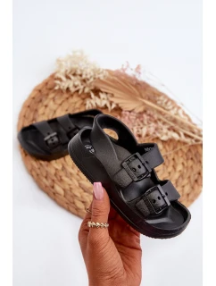 Dětské lehké žabky s přezkami BIG STAR NN374541 Černé