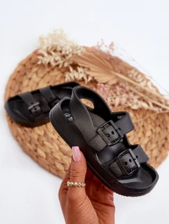 Dětské lehké žabky s přezkami BIG STAR NN374541 Černé