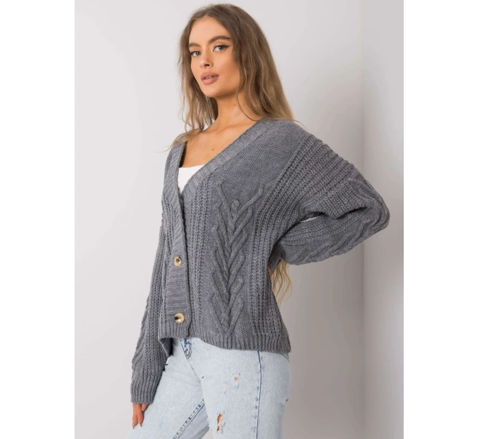 Dámský svetr TW SW BI model 15850879 tmavě šedý - FPrice