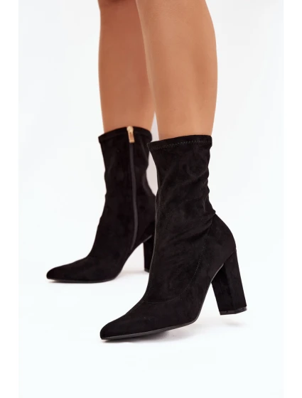 Boty na podpatku model 217736 Step in style Boty na podpatku model 217736 Step in style