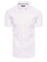 Pánské bílé tričko s krátkým rukávem model 21969105 - Dstreet Pánské bílé tričko s krátkým rukávem model 21969105 - Dstreet