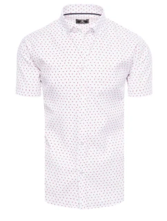 Pánské bílé tričko s krátkým rukávem model 21969105 - Dstreet