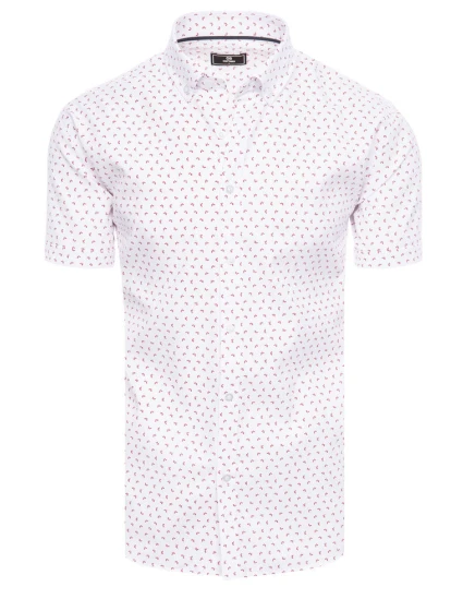 Pánské bílé tričko s krátkým rukávem model 21969105 - Dstreet Pánské bílé tričko s krátkým rukávem model 21969105 - Dstreet