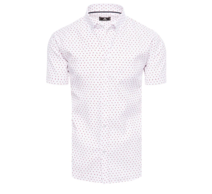 Pánské bílé tričko s krátkým rukávem model 21969105 - Dstreet Pánské bílé tričko s krátkým rukávem model 21969105 - Dstreet