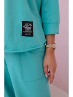 Bavlněná mikina kalhoty set mincovna Bavlněná mikina kalhoty set mincovna