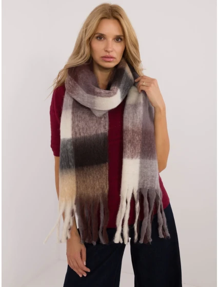 Šála AT SZ 2312501.62 tmavě hnědá Šála AT SZ 2312501.62 tmavě hnědá