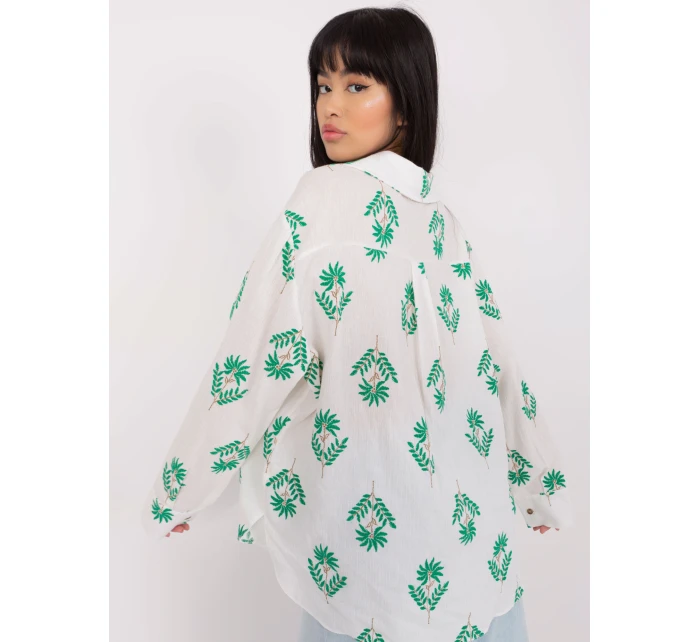 Košile LK KS 509349.04 bílá zelená