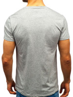 Pánské tričko s potiskem "Warrior" 100701 - šedá,