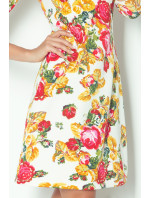Dámské společenské šaty s motivem krátké květované  / L  model 15042699 - numoco