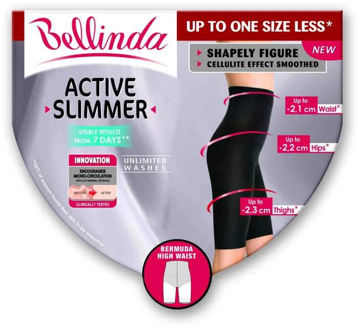 Dámské zeštíhlující bermudy ACTIVE SLIMMER Černá - BELLINDA Dámské zeštíhlující bermudy ACTIVE SLIMMER Černá - BELLINDA